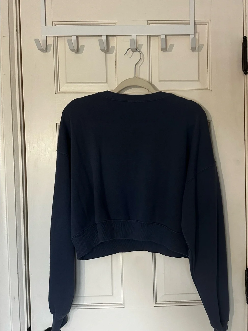 wild fable Cropped Crewneck Sweatshirt - Navy Blue - Picture 2 of 4